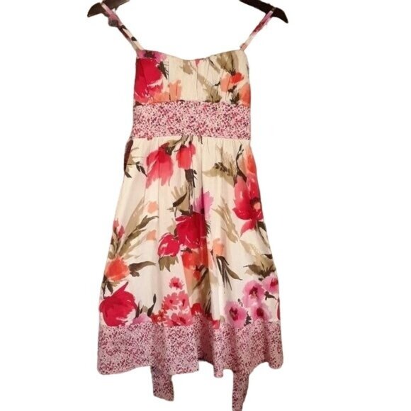 My Michele Sundress Spaghetti Strap Floral  Sz 1 Cotton - Picture 1 of 6